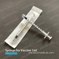 1ml Vaksinasi Syringe tanpa jarum